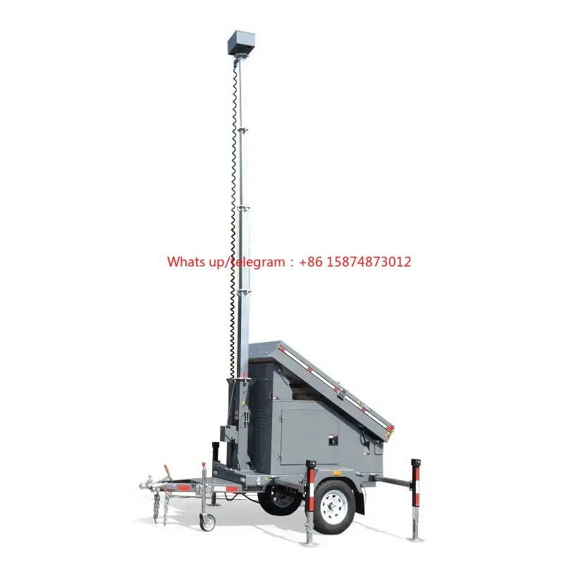 Picture 4: Sol ar Security Trailers Mobile cam era Trailer for Hotel Park Job Site