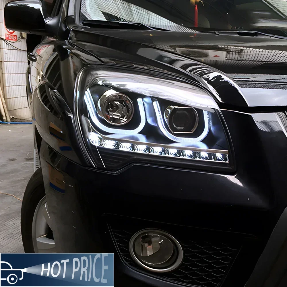 

Автомобильные передние фонари для Kia Sportage 2007-2013, обновление, высокая конфигурация, светодиодные автомобильные фары в сборе, аксессуары для линз проектора