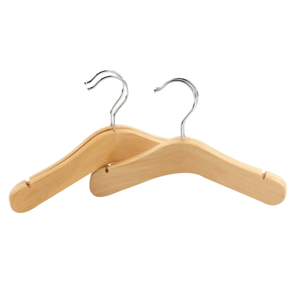 ABRW-Wooden Baby Hangers,Kids Hangers,Notched Shoulder Design For Children Clothes,Decoration Hanger,20 Pack,Small