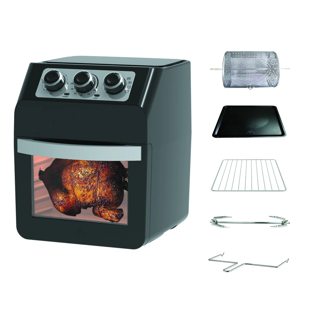 12L 1800W Rotisserie, Dehydrator, Convection Oven, 17 Touch Screen Presets Fry, Roast Multifunctional Air Fryer