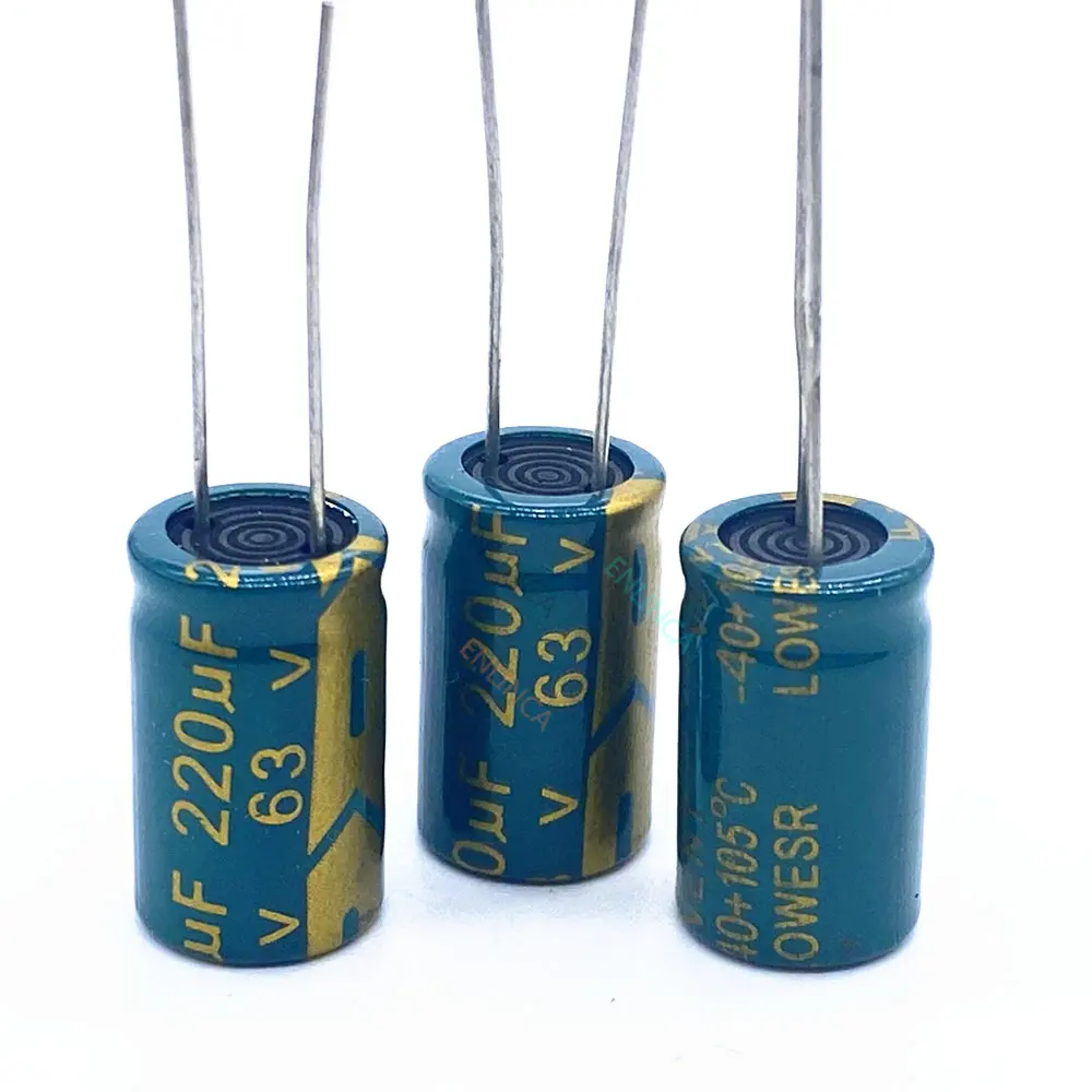 

20pcs/lot high frequency low impedance 63v 220UF aluminum electrolytic capacitor size 10*17 220UF 20%