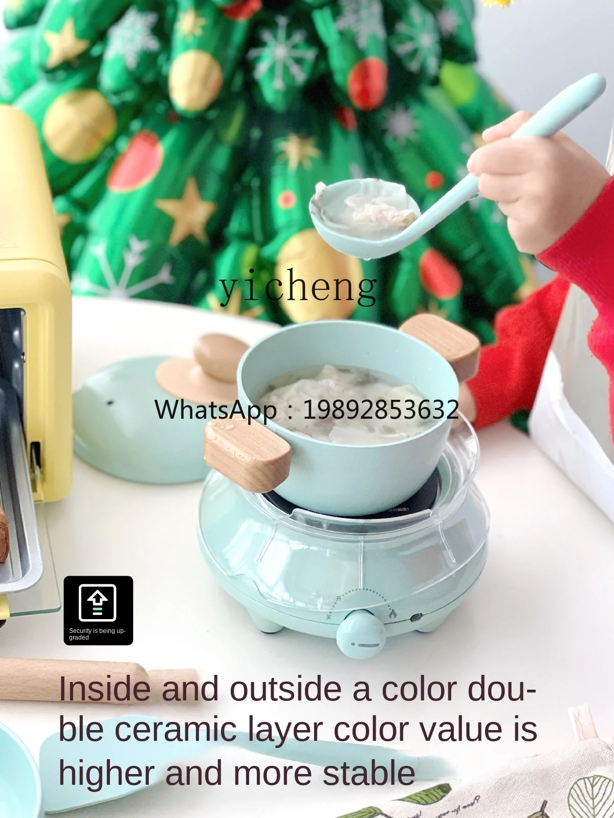 

Children's Mini Small Kitchen Real Cooking Full Set of Cooking Real Kitchenware Toys