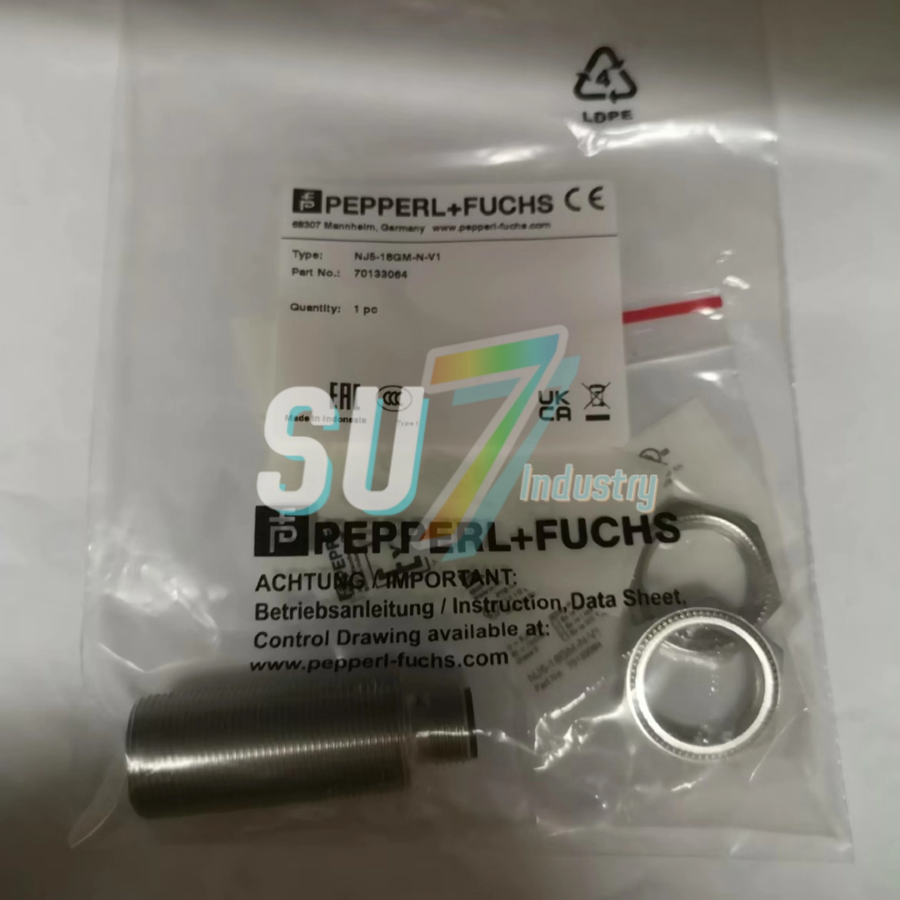 

NJ5-18GM50-A2-V1 NJ5-18GM-N-V1 New In box Inductive Proximity Sensor