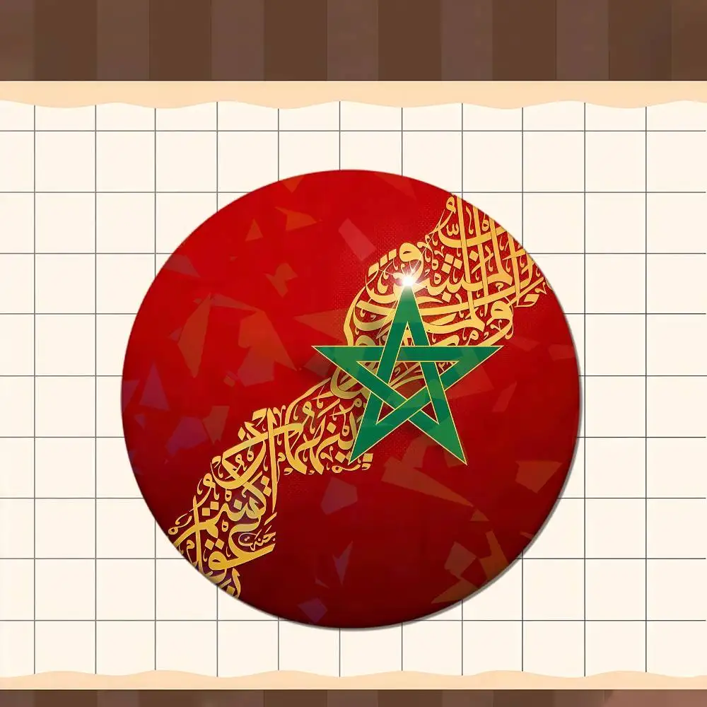 M-Morocco flag map logo lion h Pins Lapel Birthday Brooch Gift Backpack Clothes Accessory Decoration Badge Set Glass Shine
