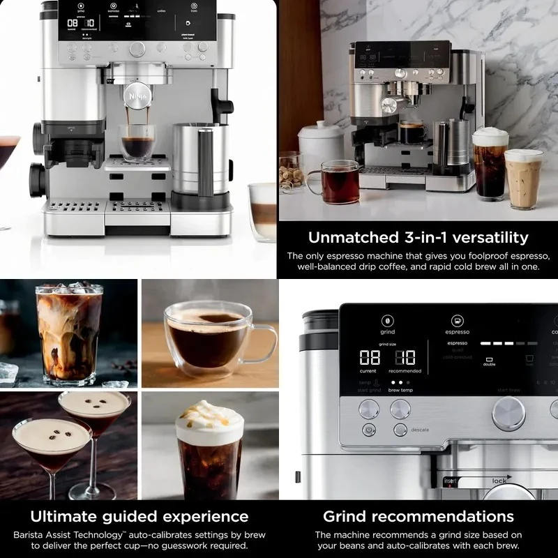 ES601 automatic espresso machine, 220V, European plug, spot, high-end home coffee machine