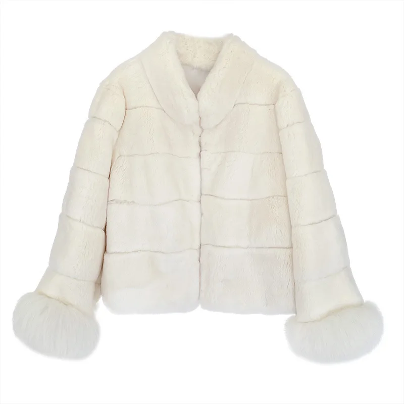 معاطف نسائية قصيرة من الفرو الصناعي سترات بياقة واقفة معطف سميك دافئ Y2k ملابس الشارع الشهير ملابس خارجية للعمل لخريف وشتاء 2025