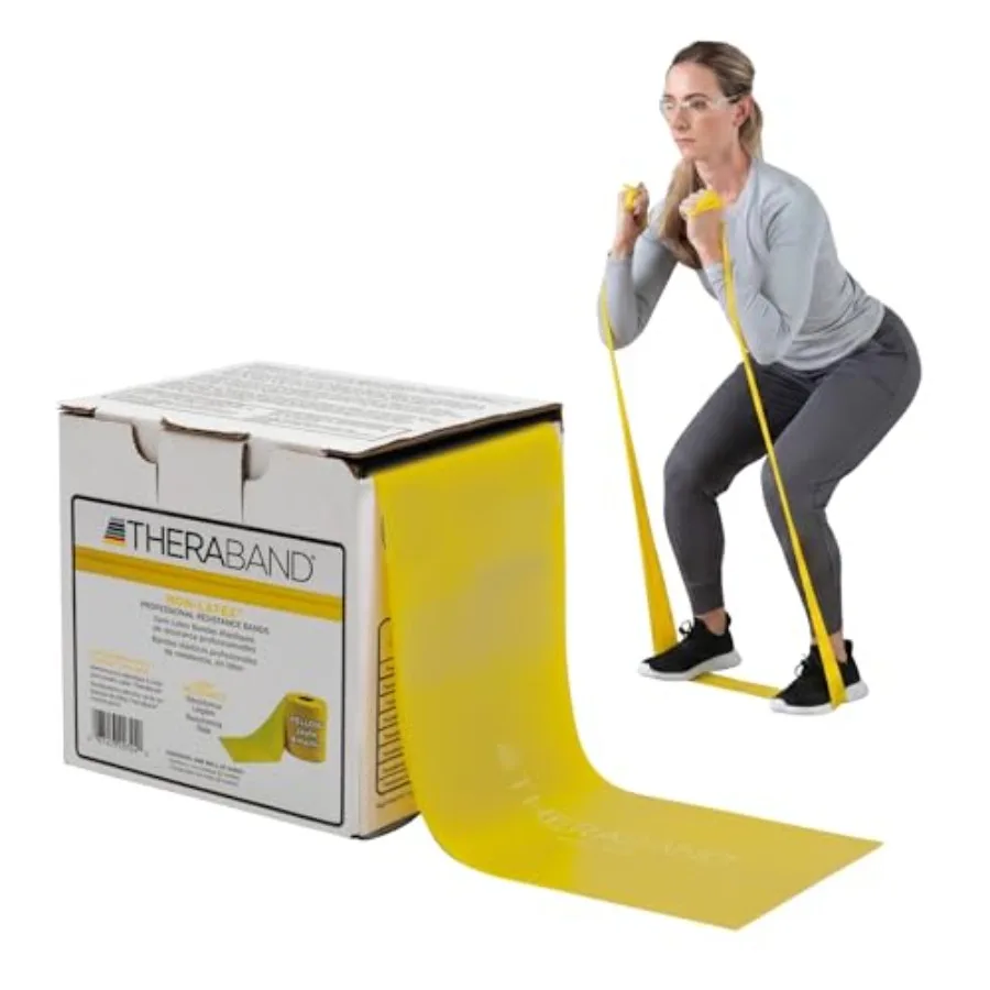 Widerstandsband 25 Yard Rolle Latexfrei Professionelle Elastische Dehnbänder für Oberkörper- und Unterkörperübungen Workouts Physiotherapie
