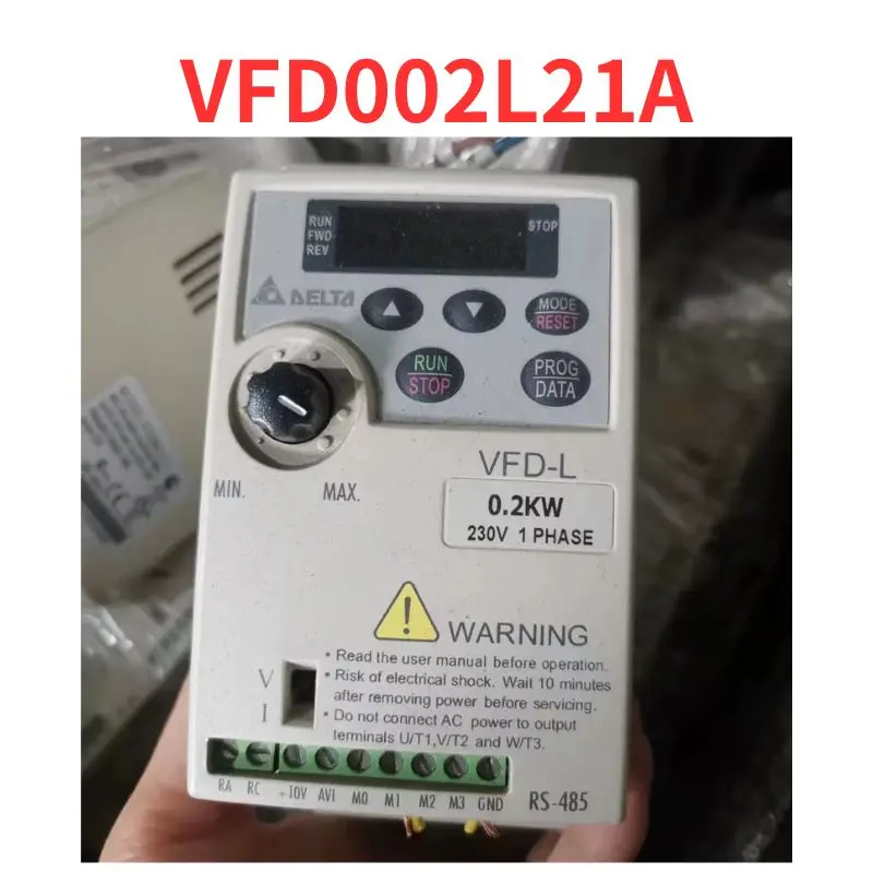 Second-hand  VFD002L21A   inverter    test  OK     Fast Shipping