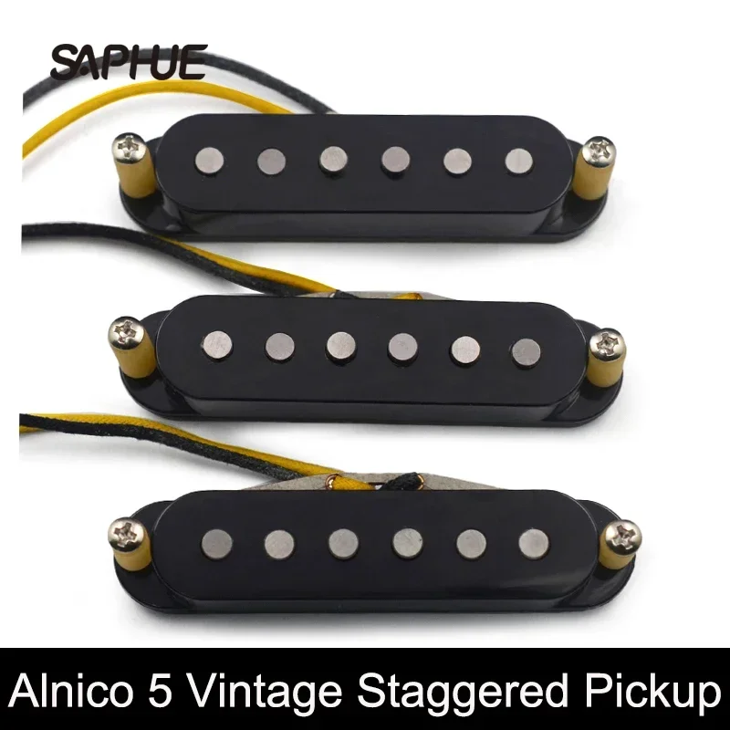 

FD69 Alnico 5 Vintage Staggered ST Style Electric Guitar Pickup Handmade SSS 69 Sound Style Pickup 5.9K/5.9K/5.9K