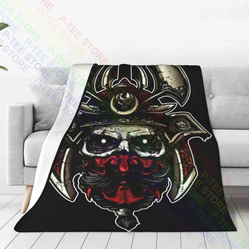 Deadly Samurai Guys Punk Devil Japan Yakuza Ronin Blanket Plush Sofa Bed Breathable Couch Blanket Family Expenses