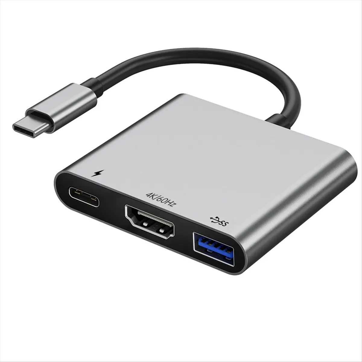 “QUALITY EXCELLE“ USB C to -Compatible Adapter with 4K Video USB 3.0 100W PD Charging for Galaxy
