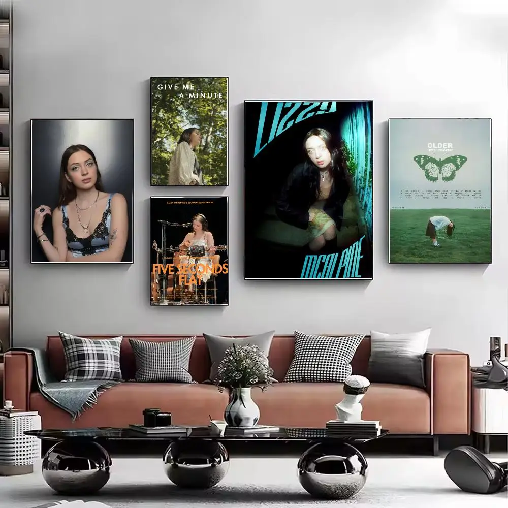 Singer Lizzy McAlpine Poster HD Wall Art Aesthetic Home Decor for Living Room Bedroom Café Office Stylish Gift