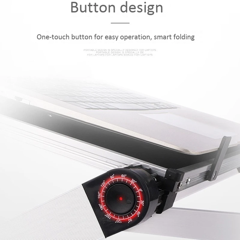 Bureau d'ordinateur portable pliable et réglable, support de table d'ordinateur, tour d'ordinateur portable avec les religions