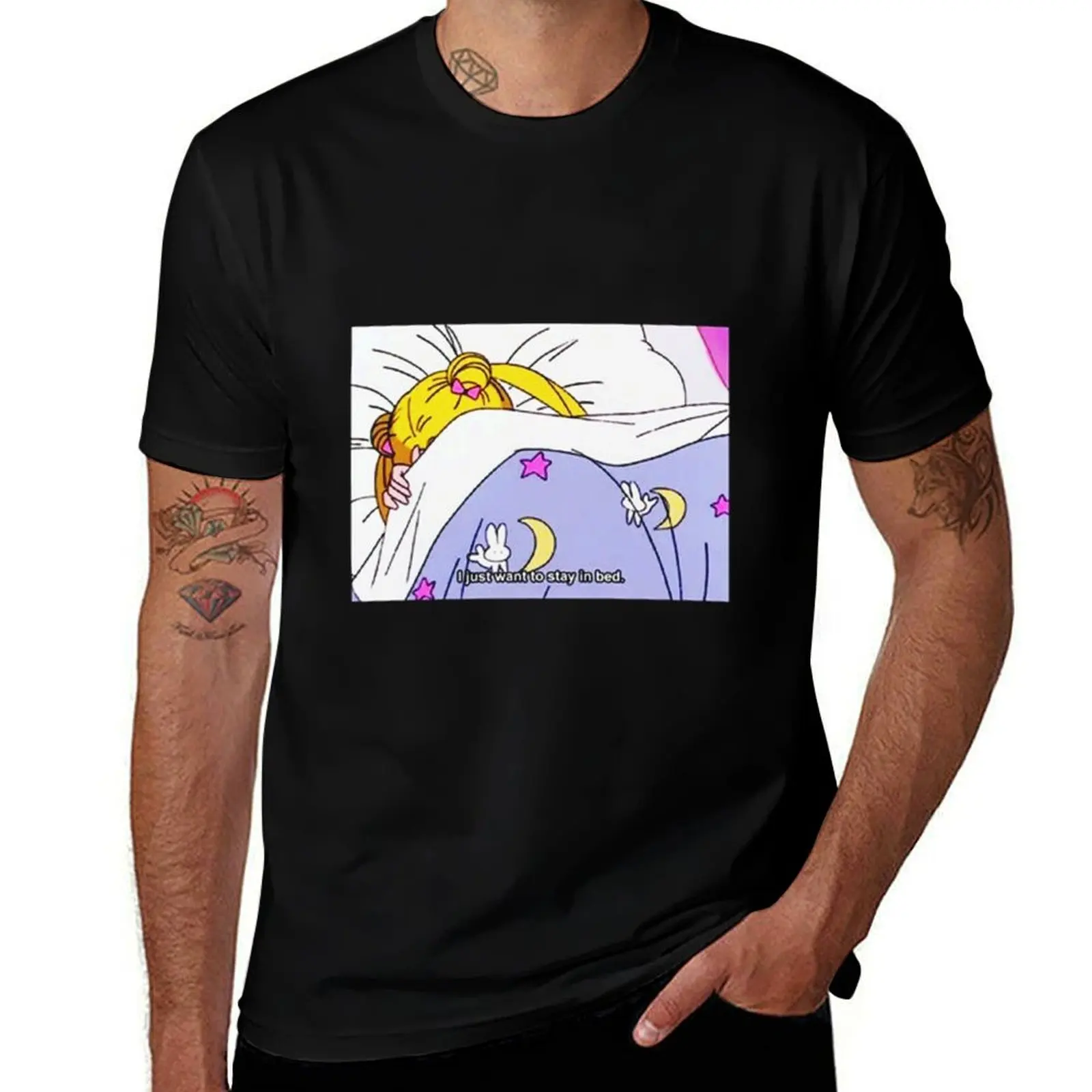 

I Just Want To Stay In Bed T-Shirt sports fans baggy shirts tops men t shirt