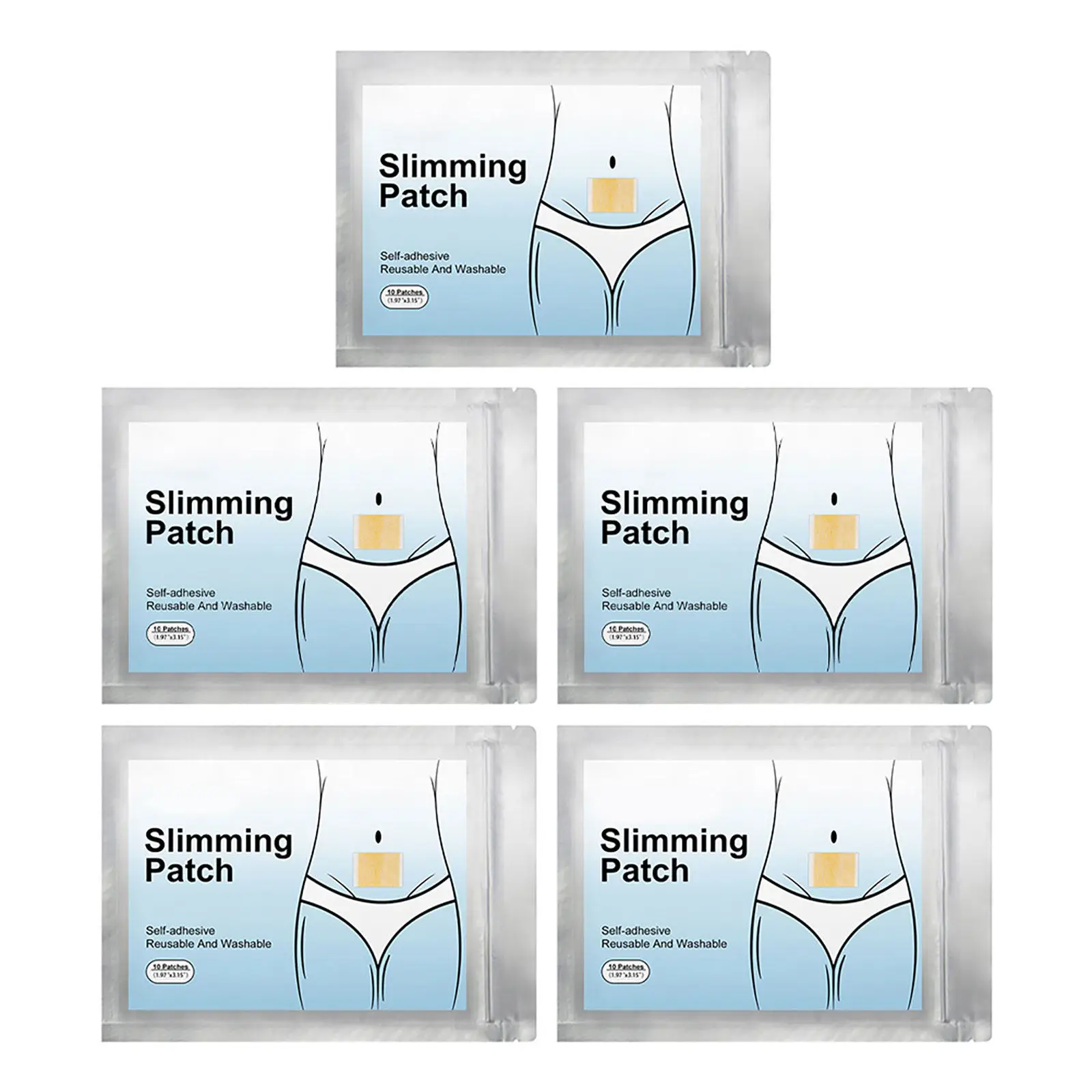 

50Pcs Slimming Navel Patch Slim Burning Fat Abdomen Tightening Sticker Fast Effective Body