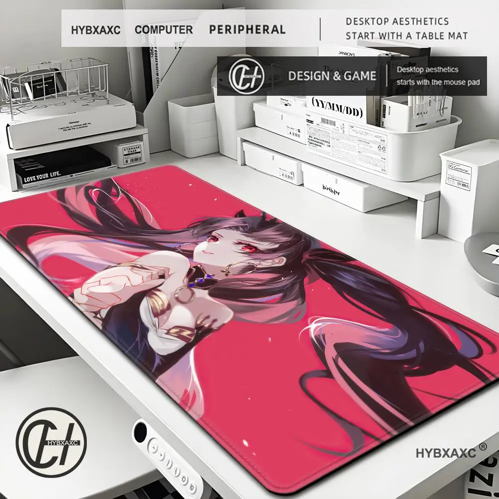 Fate Grand HD Printing Ishtar Gamer 40x90 Anime Mouse Pad XXL Large Table Pad Game Room Accessories Kawaii Comics Mousepad