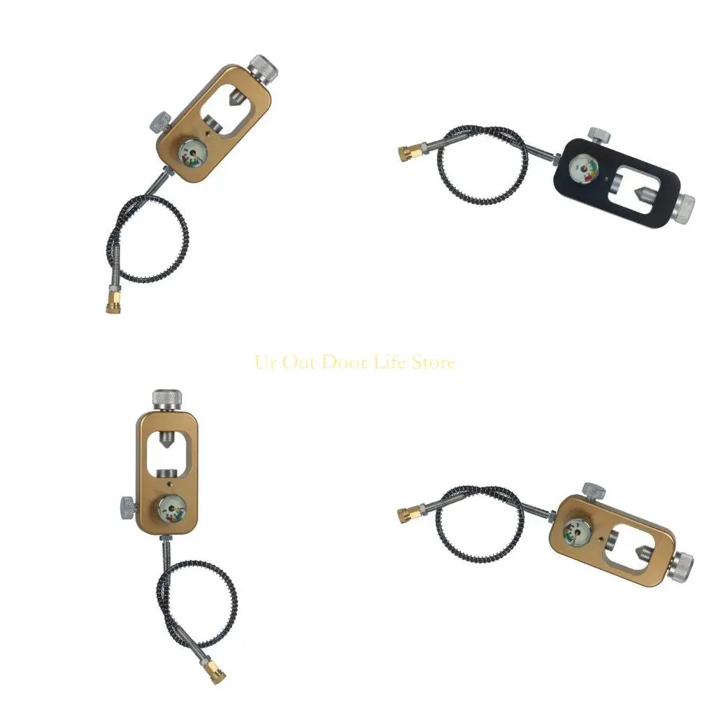 

77UF Aluminum Alloys Scubas Diving Tanks Refill Adapter With Gauge and Hose Enduring