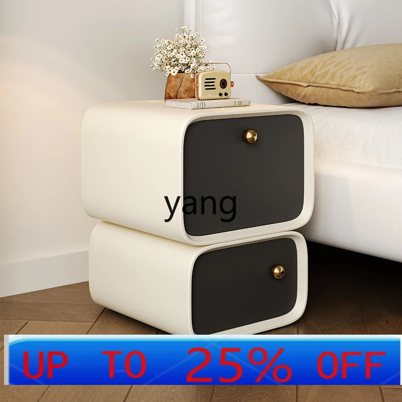 

Lcx all solid wood small bedside table household bedroom very narrow and wide crevice cabinet