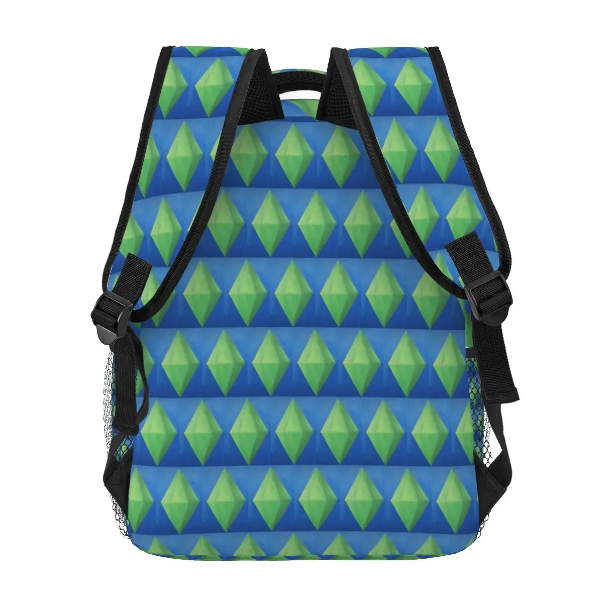 حقائب ظهر The Sims 4 Plumbob للأولاد والبنات حقيبة كتب للطلاب حقائب مدرسية كرتونية للأطفال حقيبة كتف بسعة كبيرة