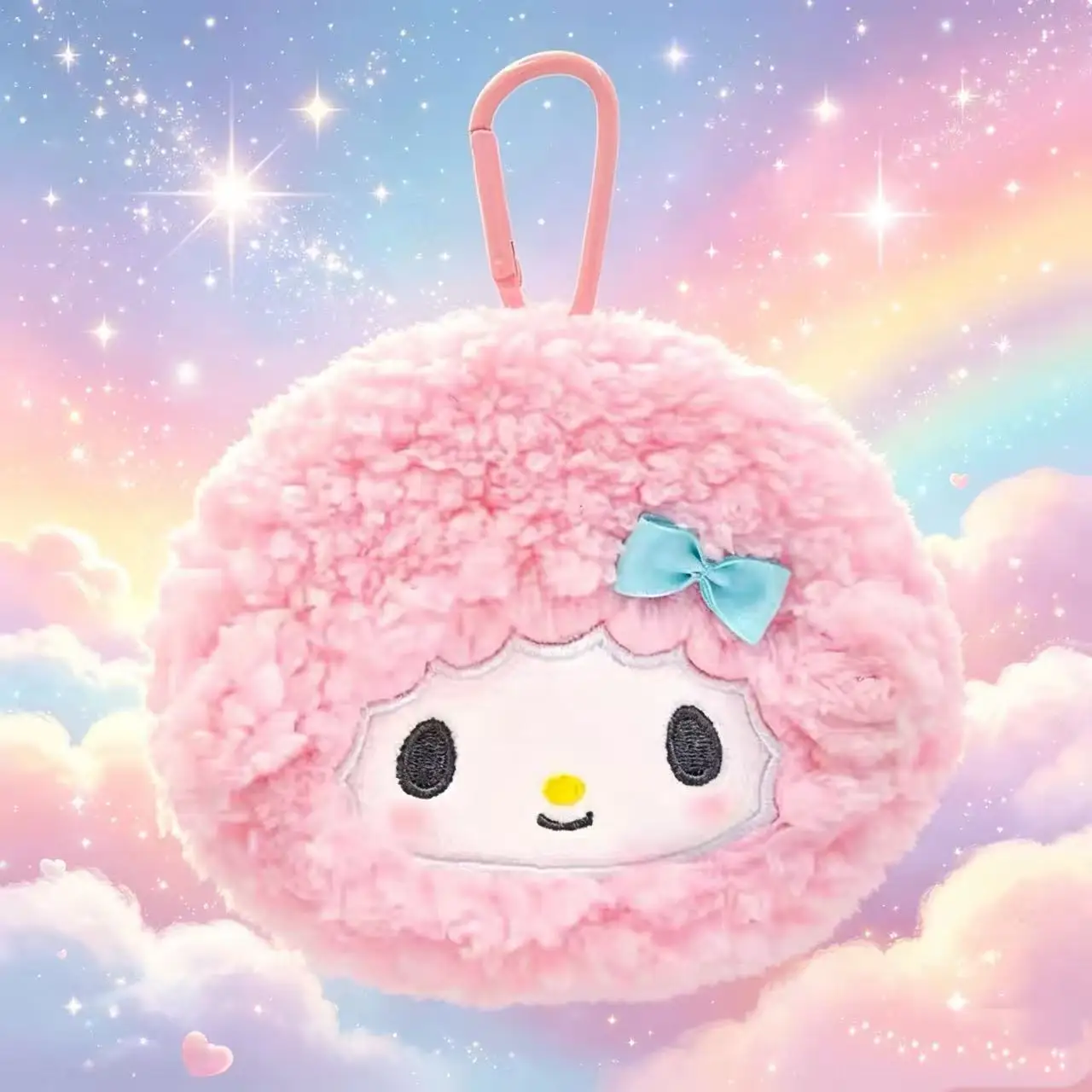 

Genuine Sanrio My Sweet Piano Plush Coin Purse Keychain Kawaii Sheep Earphone Bag Mini Storage Pouch for Girls Gift