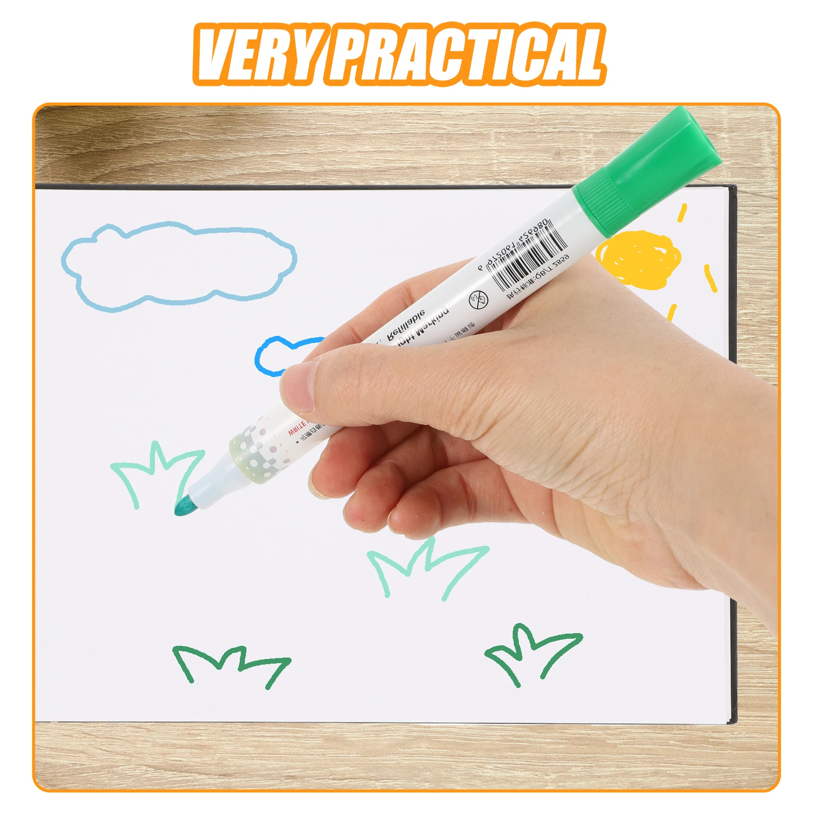 

20pcs Whiteboard Markers Smooth Odorless Environmentally Friendly Home Office School Use Glass Plastic Surface