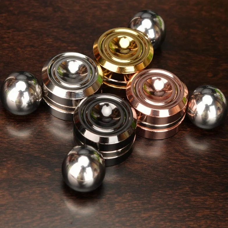 لعبة تململ معدنية لتخفيف التوتر على سطح المكتب للبالغين - تخفيف الضغط التنويم المغناطيسي الدوران الدوار بأطراف الأصابع الحركية الدائرية هدية للأطفال #1