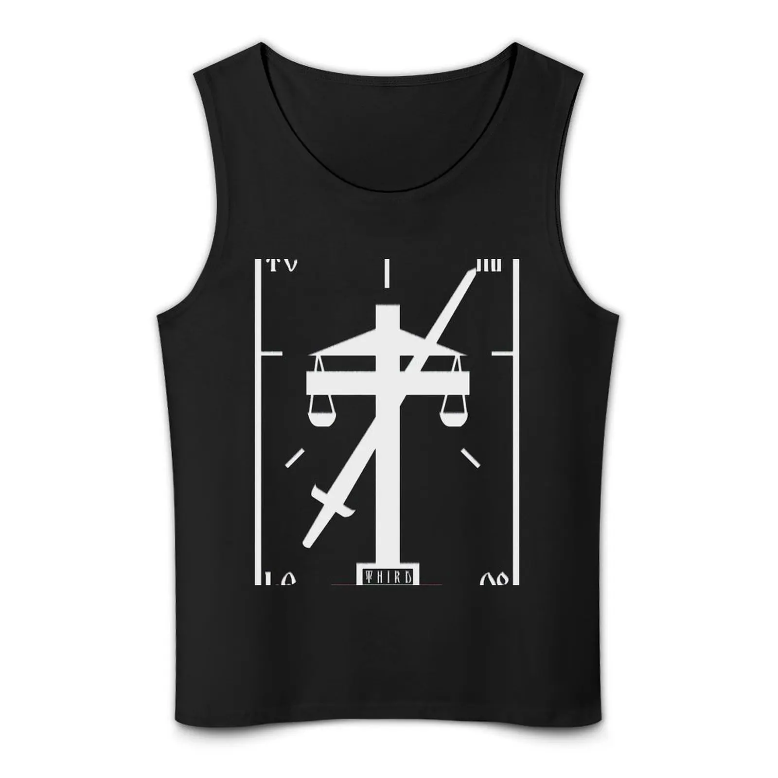 Terry Davis Temple OS Retro Logo Tank Top Men's clothing singlets for men T-shirt men