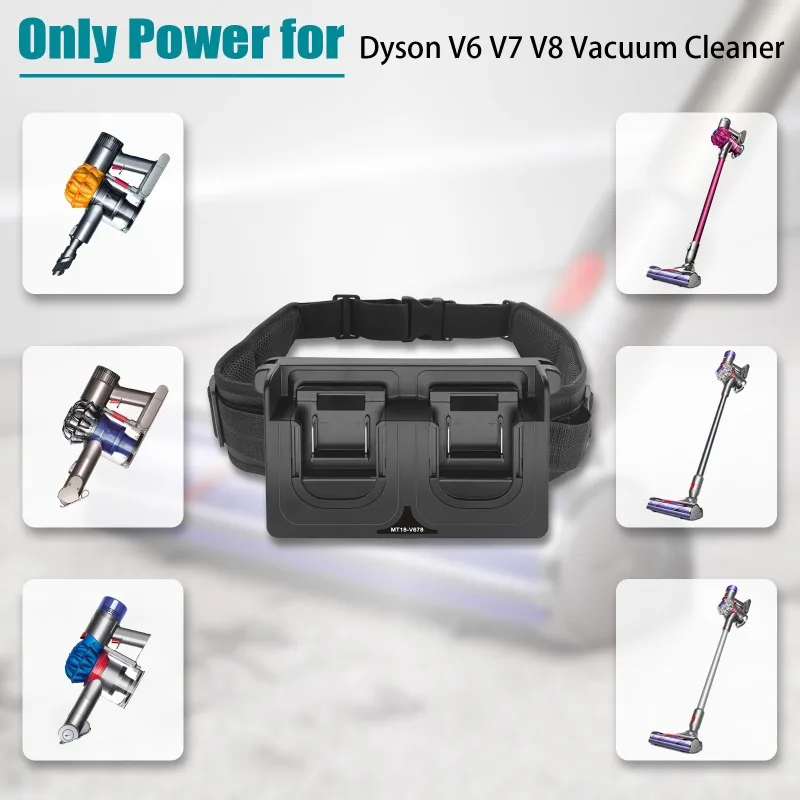 HAKSINKY Dual-Battery Waist-Mounted Weight Reducer for Makita/Milwaukee/Bosch 18/20V Battery To for Dyson V6V7V8 Vacuum Cleaners - view 4