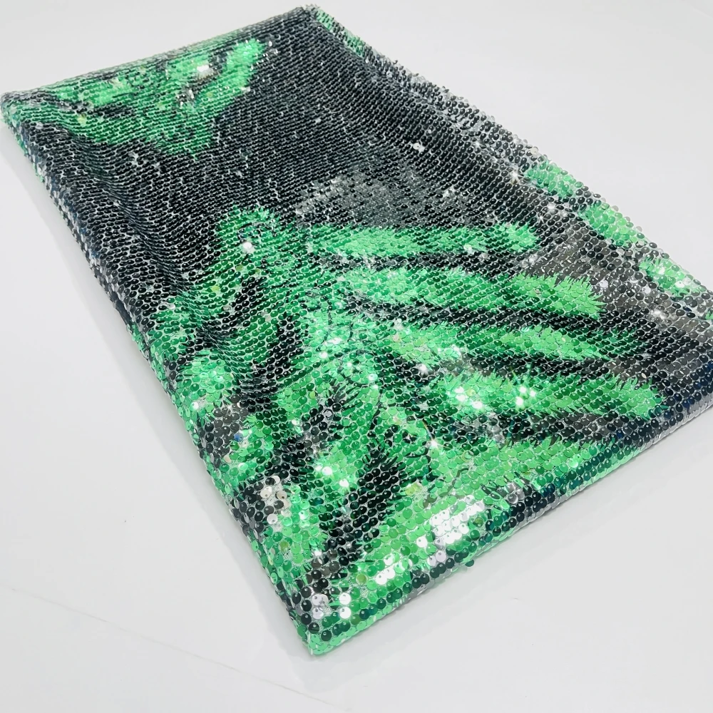 

High Quality African Sequins Lace Fabric 2023 Popular French Net Sequins Fabric Sewing Silk Design Sequins Fabric 5yards TV908-1