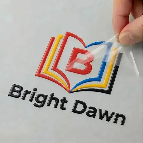50pcs Personalized Stickers Custom Sticker Logo Transfer Sticker 3D UV Wedding Labels Waterproof Company Brand Name Glass Bottle