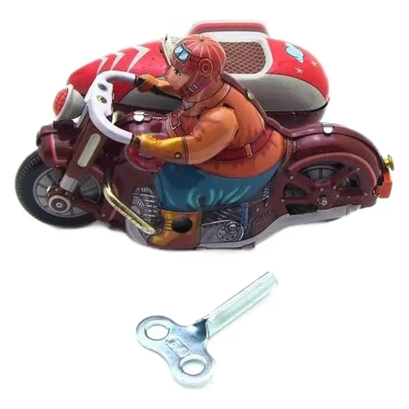 MS450 Motocicletta a tre ruote Personalità nostalgica Ornamento Collezione creativa Giocattolo artigianale in ferro