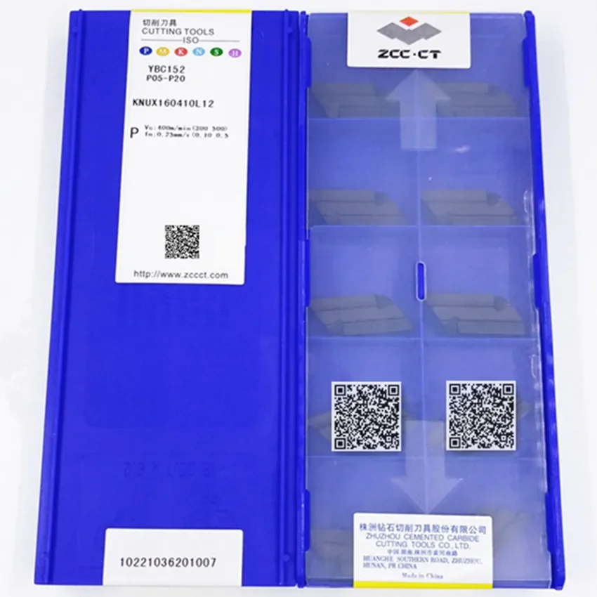 KNUX160410R12 YBC152/KNUX160410L12 YBC152 KNUX160410R12 KNUX160410L12 ZCC.CT CNC blade carbide inserts turning tools 10pcs/box