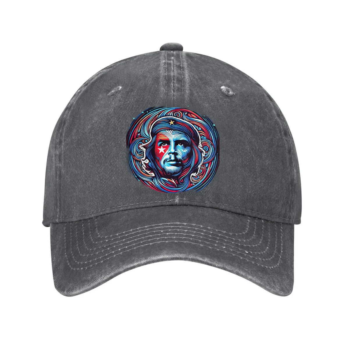 Che Guevara Portrait Baseball Cap Cotton Adjustable Curved Brim Dad Hat For Unisex Casual Outdoor