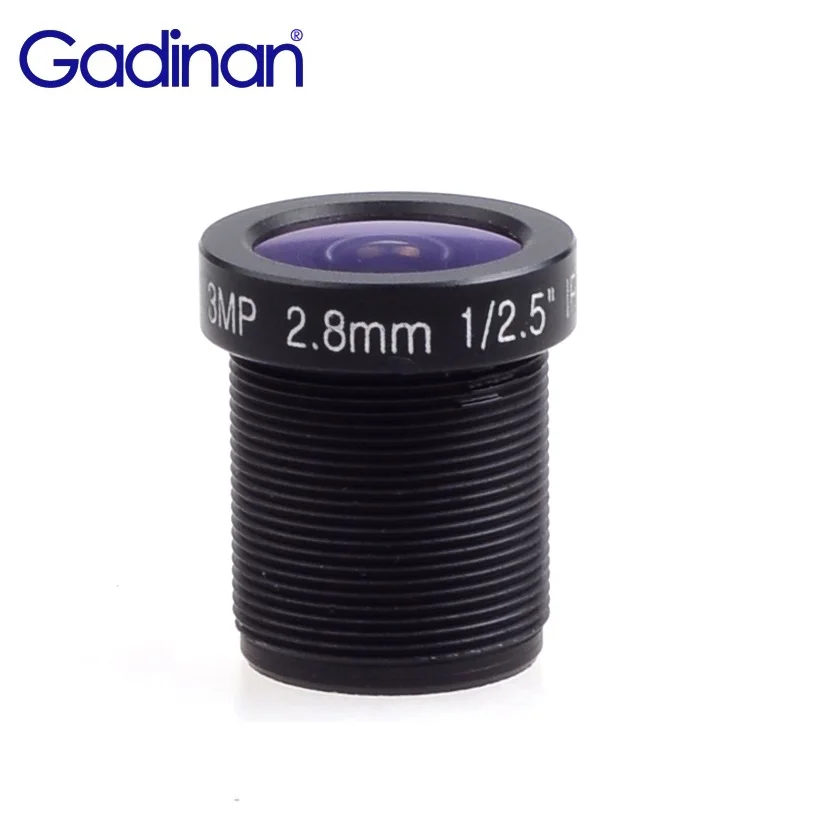 

Gadinan Full HD 3MP CCTV Lens 2.8mm IP Camera 1/2.5'' 115degreee wide angle M12*0.5 MTV Mount FULL HD CCTV Camera