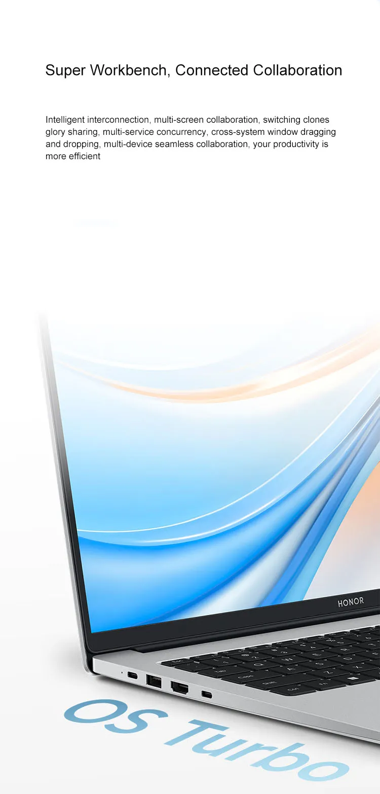 Honor Laptop X16 Plus 16-inch 2024 Riptide R7 8845HS 16GB/32GB RAM 512GB/1TB/2TB SSD 2.5K 120Hz Thin & Light Notebook Computer
