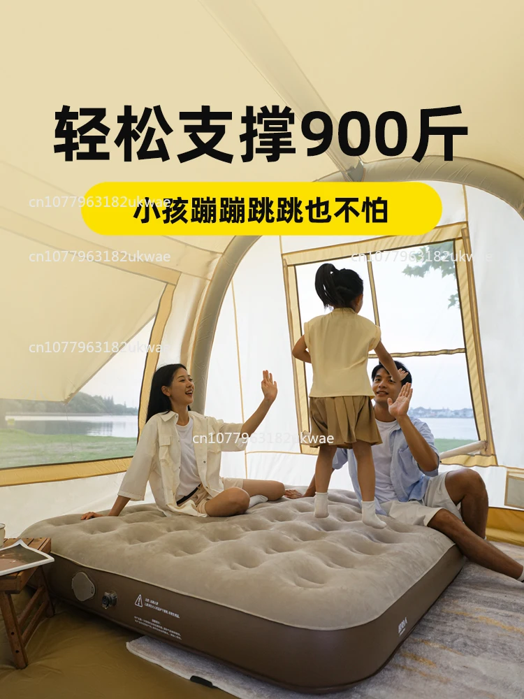 

Надувной матрас, напольный двухъярусный, бытовой, двойной, портативный, утолщенный, автоматическая надувная подушка