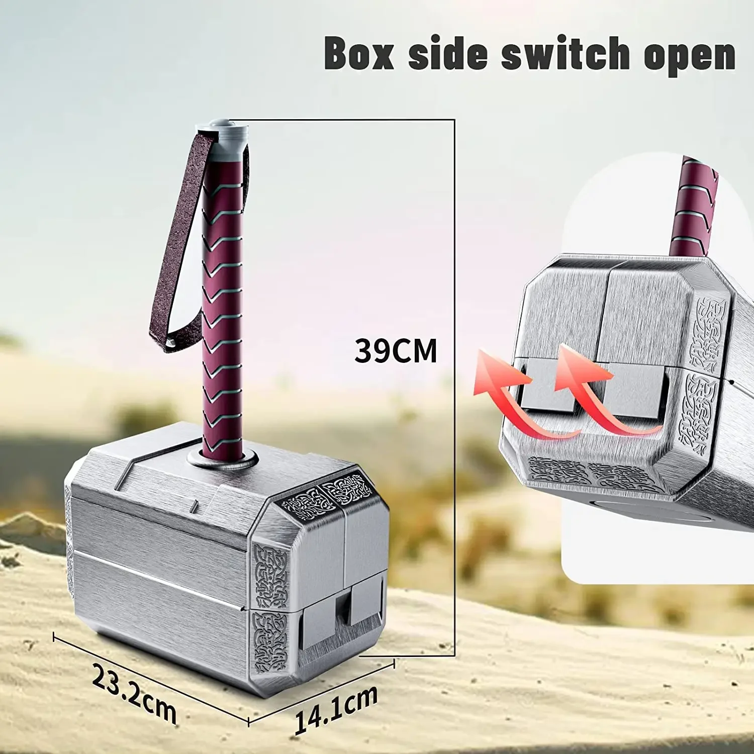 Thor Hammer Toolbox, Home Repair Tool Set, Multifunctional Thor'S Hammer Tool Kit, Diy Hand Tool, Novelty, Marvel Gifts for Men