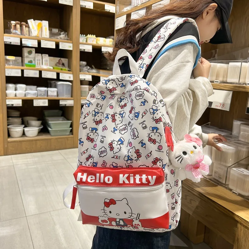 Cute Sanrioed Cinnamoroll Kuromi My Melody Hello Kitty HOT Anime Backpack Cute School Bag Cartoon Satchel Friend’s Birthday Gift