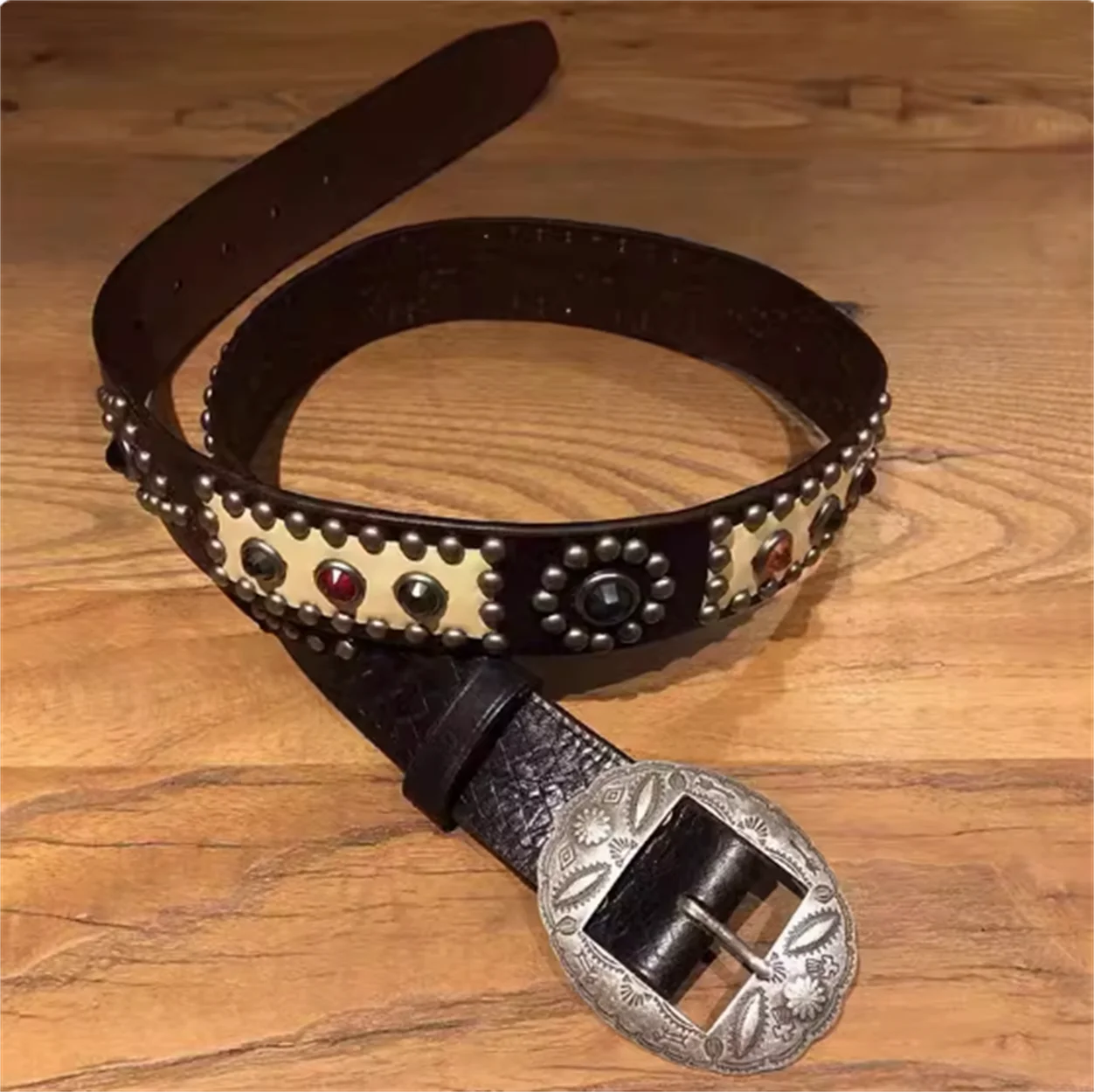 

First layer cowhide, American retro style classic, pure handmade, pure Italian cowhide belt width 38mm