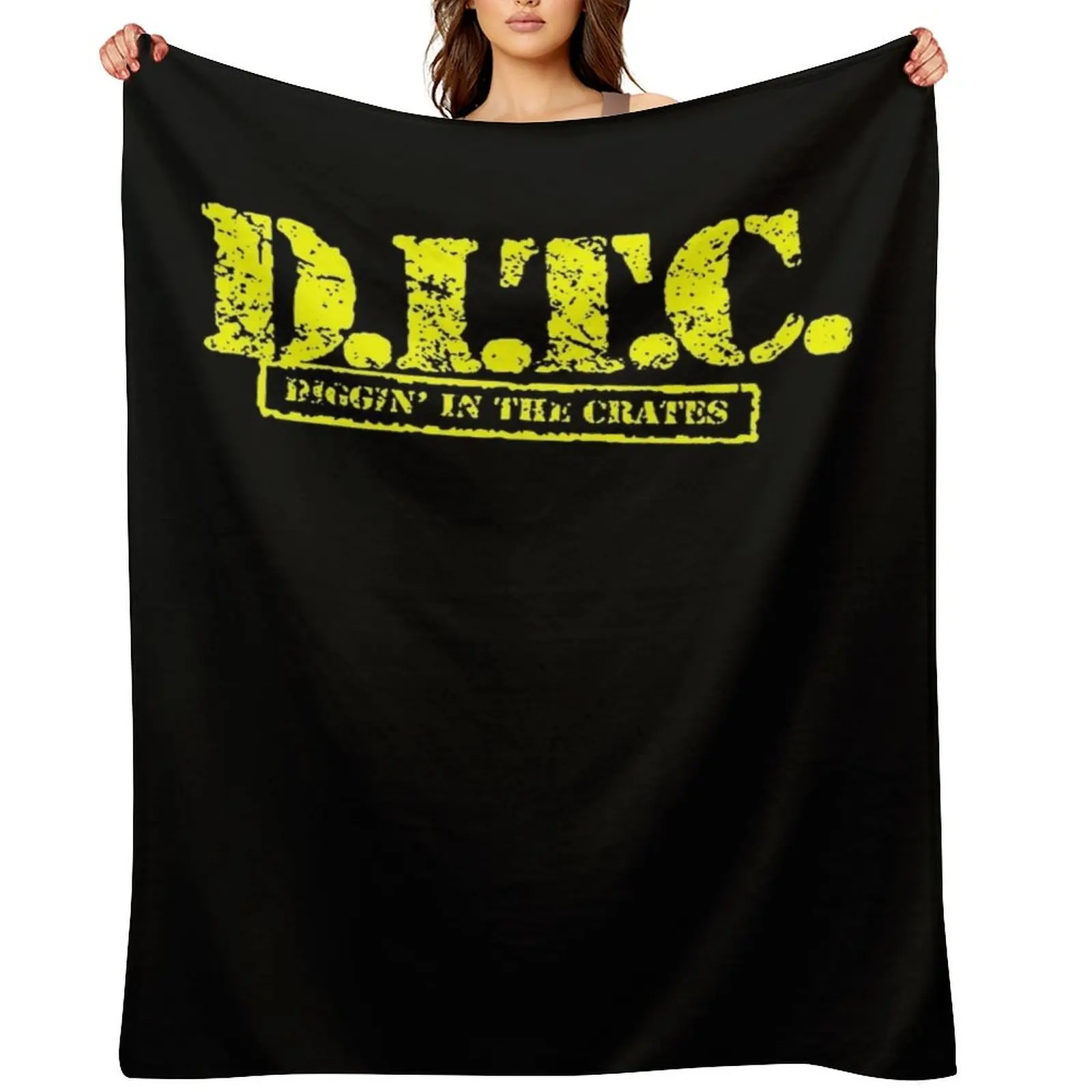 

Ditc Crew Replica Rawkus Diggin in The Crates Late 90s Throw Blanket Fashion Sofas Hair Cute Plaid Blankets