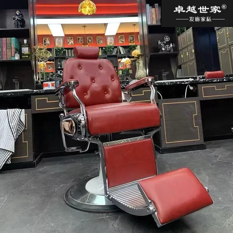 كراسي الحلاق المهنية كراسي تصفيف الشعر صالون ماكياج فاخر كرسي تدليك مضخة التجميل الهيدروليكية Cadeira صالون الحاجب