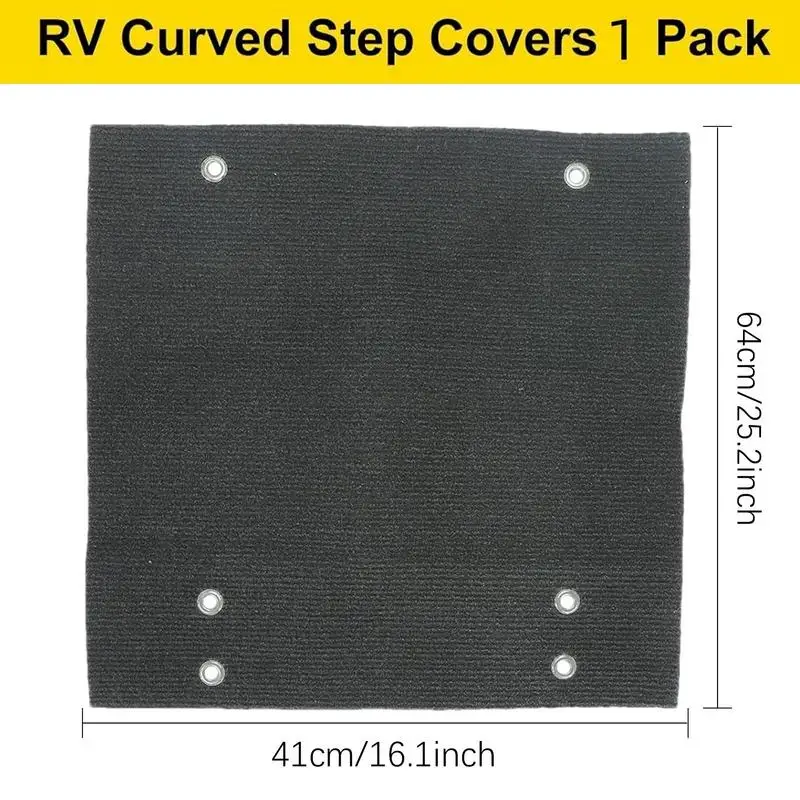 RV Step Covers Non-Slip Floor Mat RV Step Carpet Waterproof Rug RV Step Cover Carpet Mat For Mobile Home Camper Travel Trailers