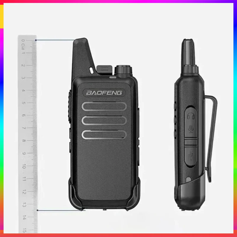 Baofeng BF-T20 2 pezzi Mini Walkie Talkie portatile Radio bidirezionale ricarica USB VOX per BF-C9 BF-888S KD-C1 per la caccia alla stazione dell'hotel