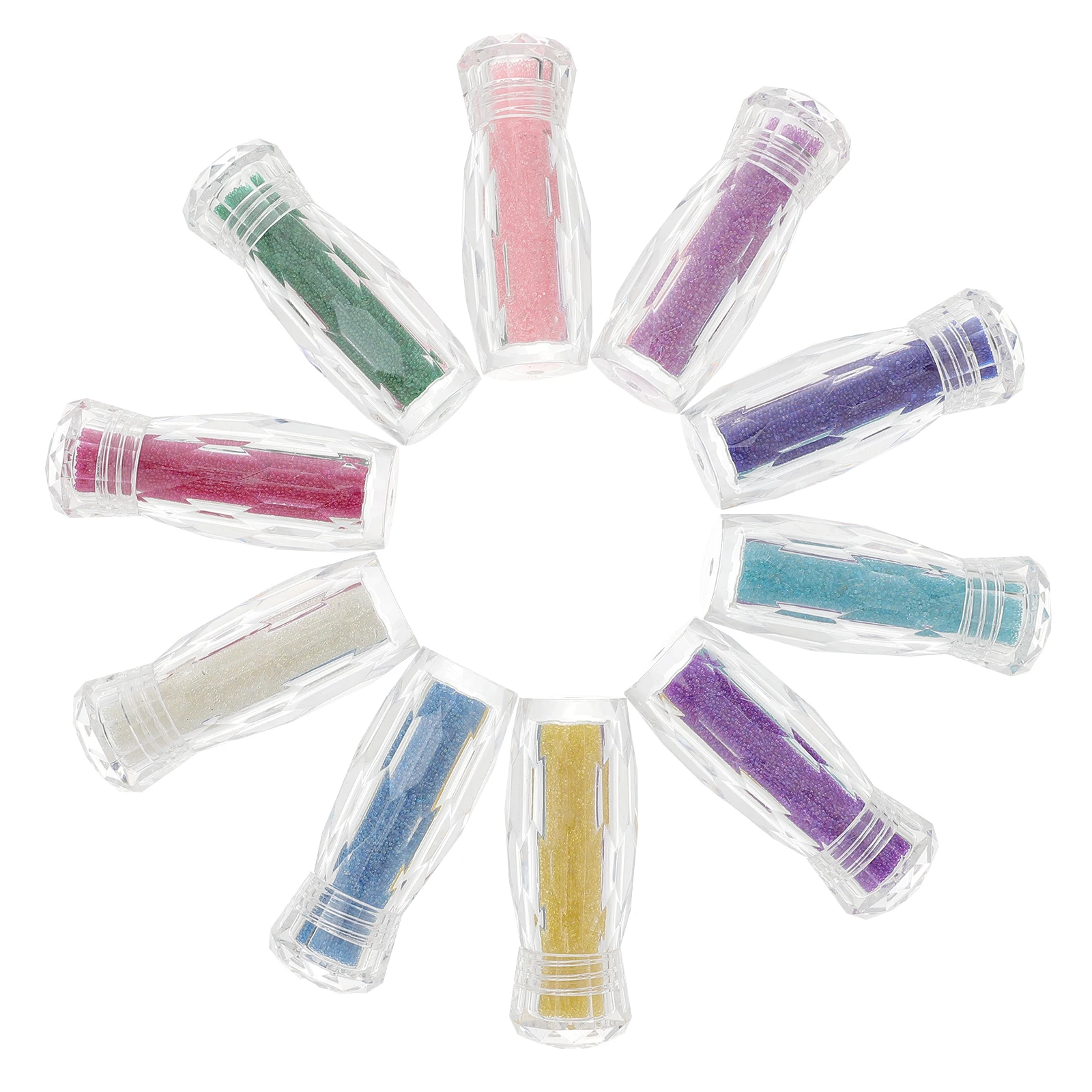 

10 бутылочек для дизайна ногтей, бусины из микростекла, простые в использовании украшения для ногтей, креативный дизайн для изготовления ногтей и поделок