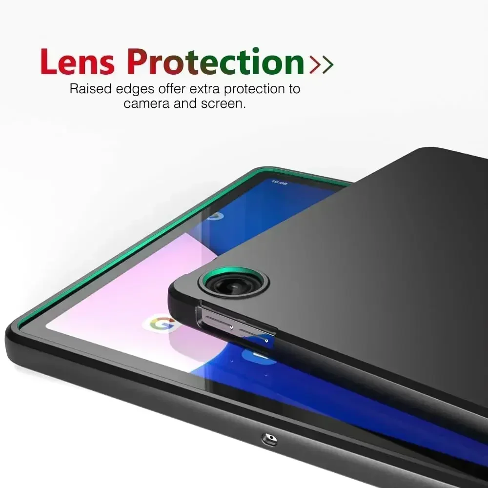 Soft Case For Lenovo Tab M9 M8 4th 8.0 9.0 P11 M10 Plus 2nd 3rd 10.6 10.1 Y700 Flexible Silicone TPU Black Protective Back Cover