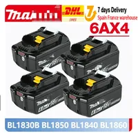 Original Makita 6Ah/5Ah/3Ah Reliable for Makita 18V Battery BL1830B BL1850B BL1850 BL1840 BL1860 BL1815 Replacement Battery