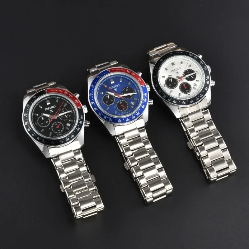 ساعة Seiko الفاخرة الجديدة للأعمال كاجوال رياضية متعددة الوظائف كرونوغراف رائجة البيع للرجال كوارتز غير ميكانيكية