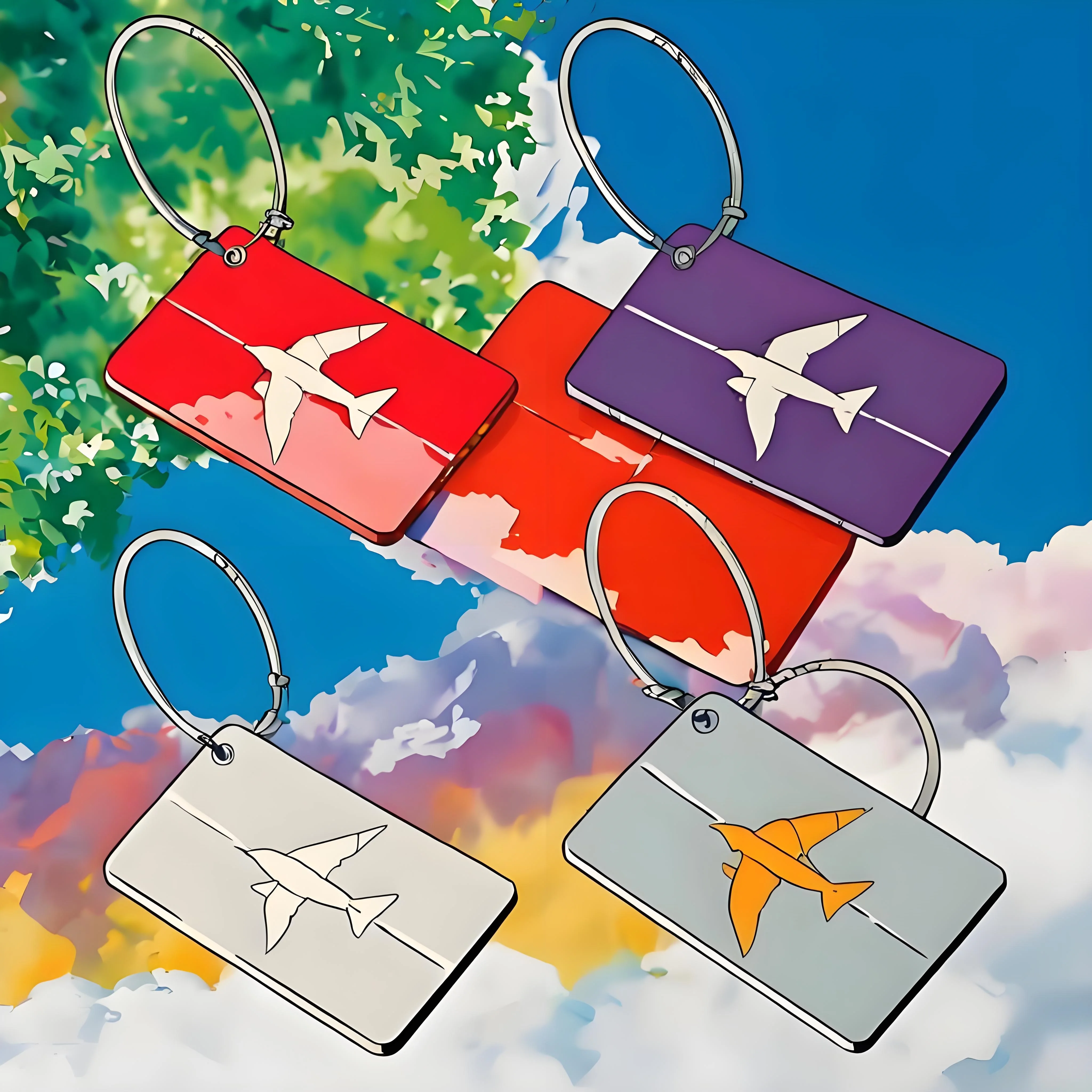 

Fashion Metal Travel Luggage Tags Baggage Name Tags Suitcase Address Label Holder Aluminium Alloy Luggage Tag Travel Accessories