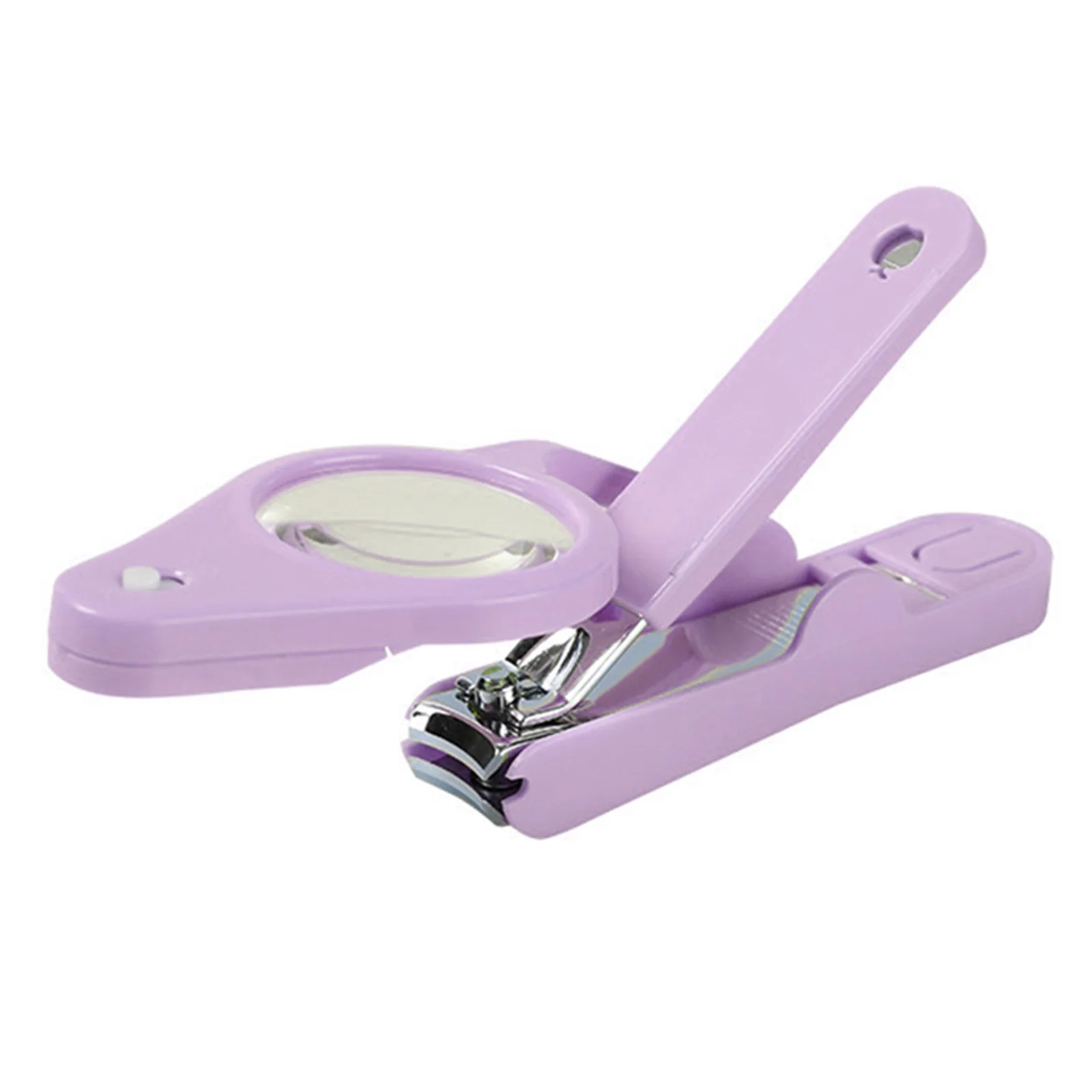 

1Pcs Magnifying Glass Nail Clipper LED Light Stainless Steel Strong Non-Slip Handle Cutters for Family Travel Use