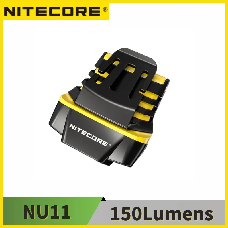 NITECORE NU11Rrechargeable Intelligent IR Sensor Clip-on Cap Light 150Lumens Built in 600mAh battery